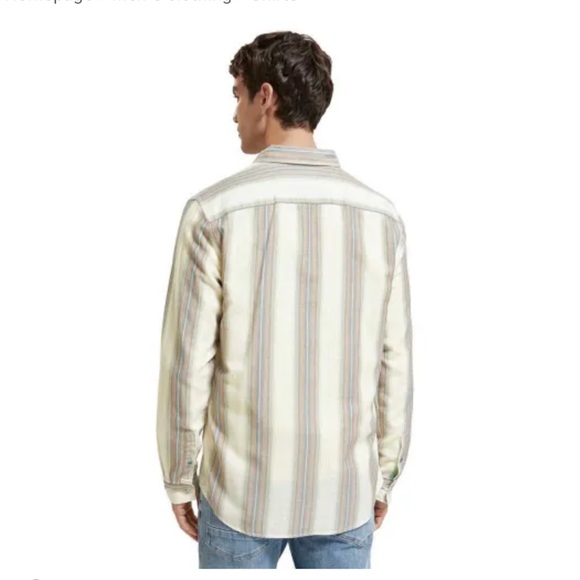 Scotch & Soda Crinkle Stripe Shirt - Picture 10 of 11